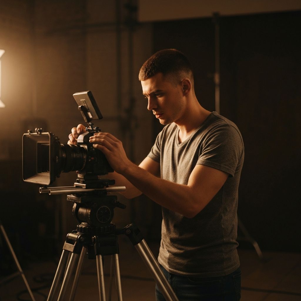 Behind the scenes — filmmaker at work